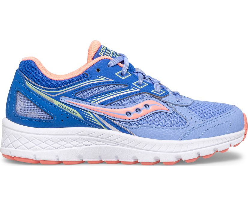 Gyerek Saucony Cohesion 14 Csipke Tornacipő Kék Korall | HU 941BEX